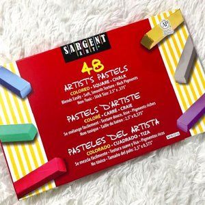 Sargent Art 48 Count Non-Toxic Square Chalk Pastel Set #22-4148